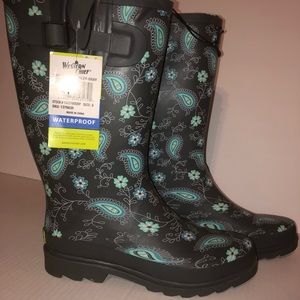 Women’s western chief tall rain boots SZ 8